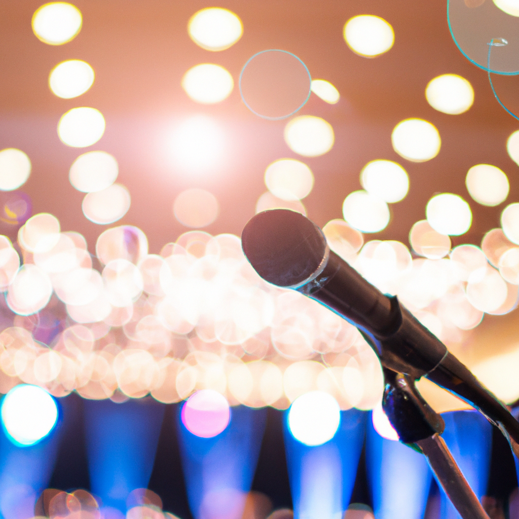 Close-up microphone symbolizing confident speaking practice